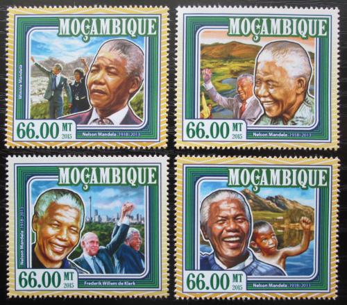 Poštovní známky Mosambik 2015 Nelson Mandela Mi# 7820-23 Kat 15€
