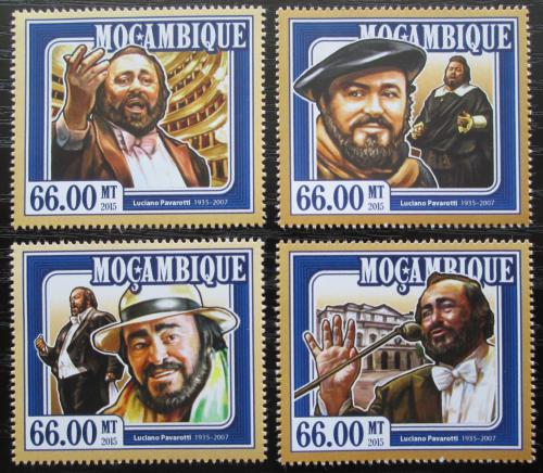 Potovn znmky Mosambik 2015 Luciano Pavarotti Mi# 7785-88 Kat 15 - zvtit obrzek