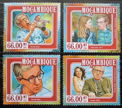 Poštovní známky Mosambik 2015 Woody Allen, režisér Mi# 7780-83 Kat 15€