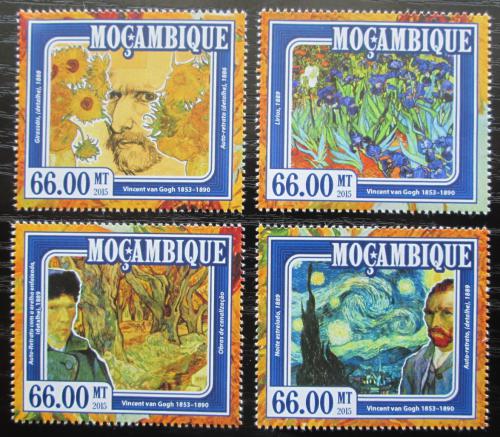 Poštovní známky Mosambik 2015 Umìní, Vincent van Gogh Mi# 7755-58 Kat 15€