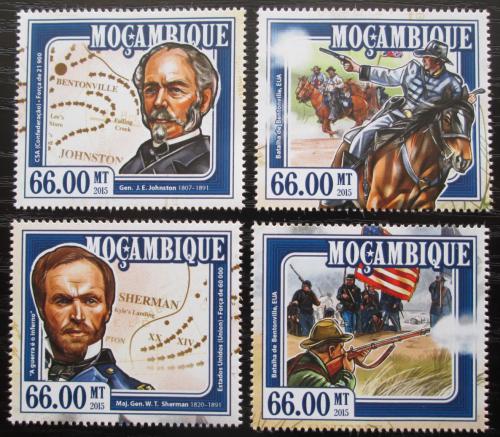 Poštovní známky Mosambik 2015 Bitva o Bentonville Mi# 7740-43 Kat 15€