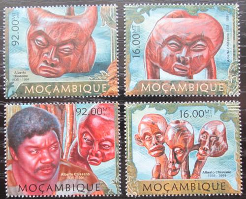 Poštovní známky Mosambik 2013 Sochy, Alberto Chissano Mi# 6384-87 Kat 13€