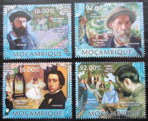 Poštovní známky Mosambik 2013 Umìní, impresionismus Mi# 6374-77 Kat 13€