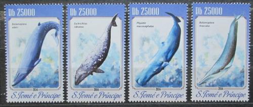 Poštovní známky Svatý Tomáš 2014 Velryby Mi# 5840-43 Kat 10€