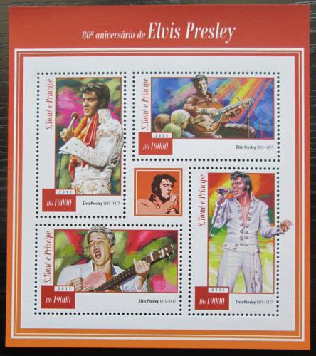 Poštovní známky Svatý Tomáš 2015 Elvis Presley Mi# 6045-48 Kat 7.50€