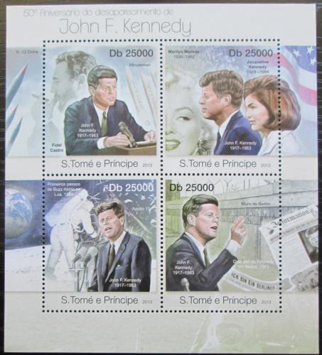 Poštovní známky Svatý Tomáš 2013 Prezident John F. Kennedy Mi# 5016-19 Kat 10€