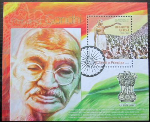 Poštovní známka Svatý Tomáš 2013 Mahátma Gándhí Mi# Block 860 Kat 10€