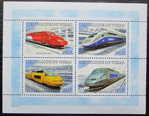 Poštovní známky Èad 2001 Lokomotivy Mi# 2204-07 Kat 14€