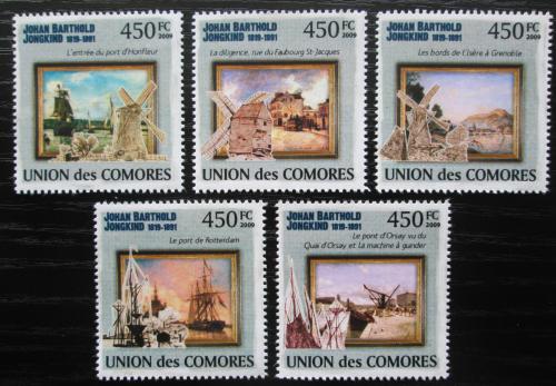Poštovní známky Komory 2009 Umìní, Johan Barthold Jongkind Mi# 2545-49 Kat 10€