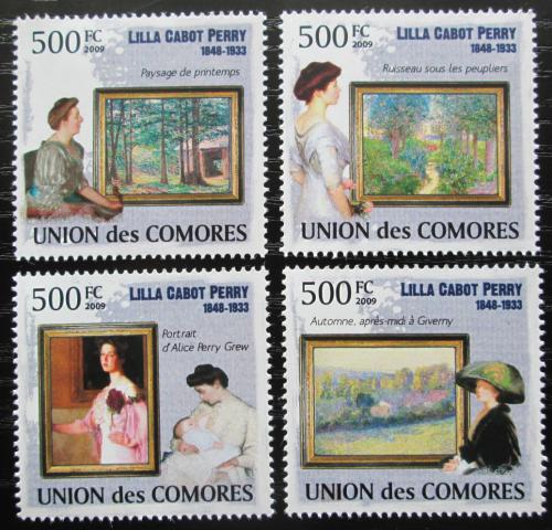 Poštovní známky Komory 2009 Umìní, Lilla Cabot Perry Mi# 2584-87 Kat 9.50€