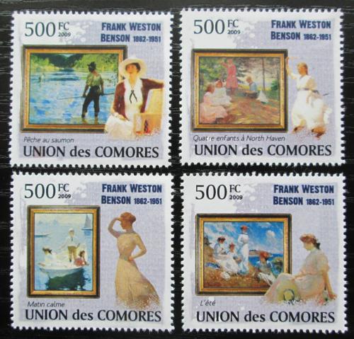 Poštovní známky Komory 2009 Umìní, Frank Weston Benson Mi# 2560-63 Kat 9.50€