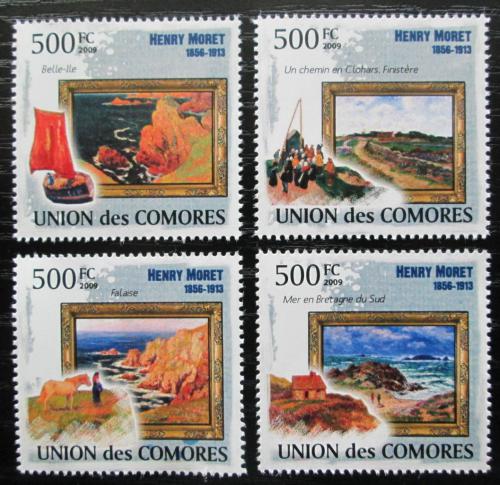 Poštovní známky Komory 2009 Umìní, Henry Moret Mi# 2580-83 Kat 9.50€