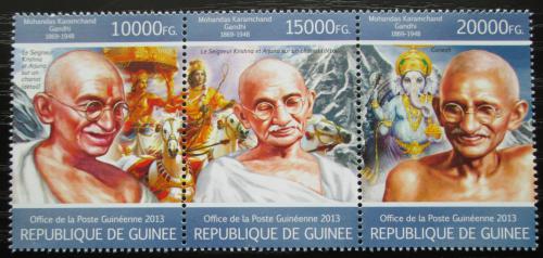 Poštovní známky Guinea 2013 Mahátma Gándhí Mi# 9757-59 Kat 18€
