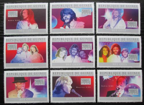 Poštovní známky Guinea 2010 The Bee Gees, hudební skupina Mi# 7449-57 Kat 18€