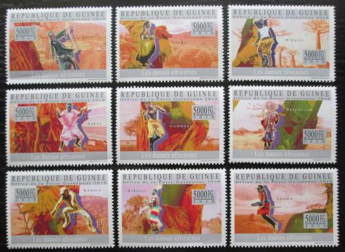 Poštovní známky Guinea 2010 Africký tanec Mi# 7299-7307 Kat 18€