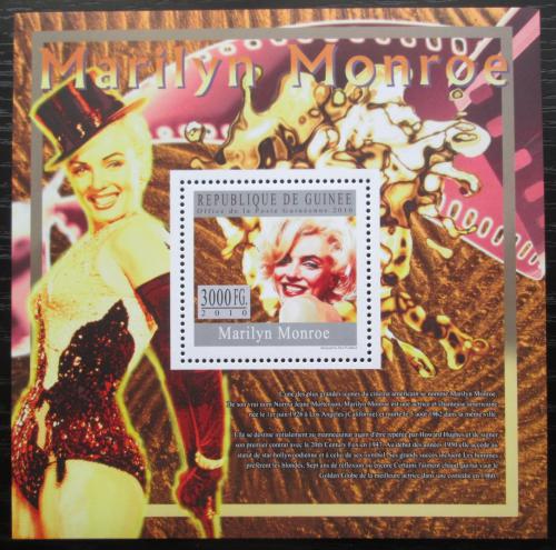 Poštovní známka Guinea 2010 Marilyn Monroe Mi# Block 1806 Kat 10€