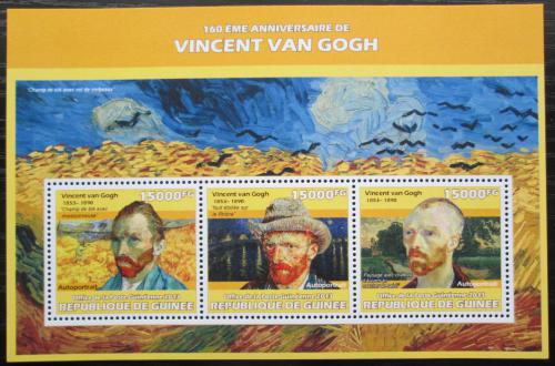 Poštovní známky Guinea 2013 Umìní, Vincent van Gogh Mi# 10133-35 Kat 18€