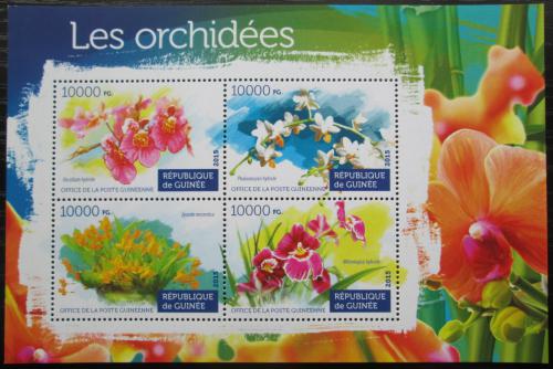 Poštovní známky Guinea 2015 Orchideje Mi# 11158-61 Kat 16€