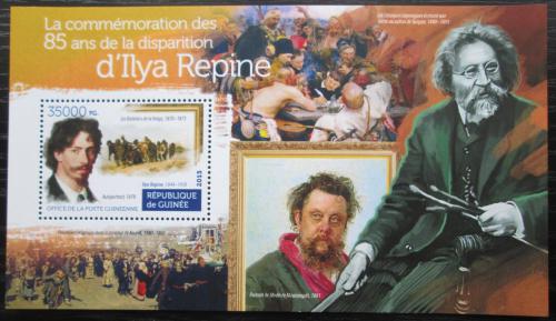 Poštovní známka Guinea 2015 Umìní, Ilja Repin Mi# Block 2540 Kat 14€