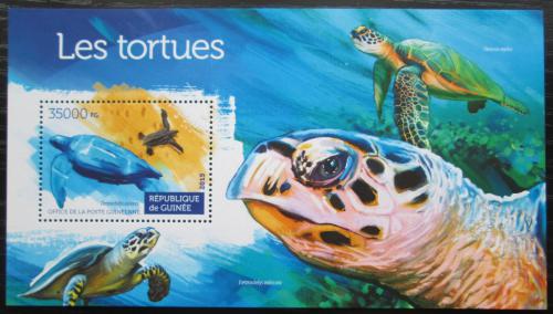 Poštovní známka Guinea 2015 Želvy Mi# Block 2531 Kat 14€