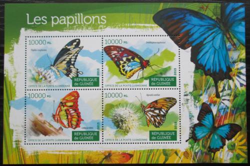 Poštovní známky Guinea 2015 Motýli Mi# 11163-66 Kat 16€