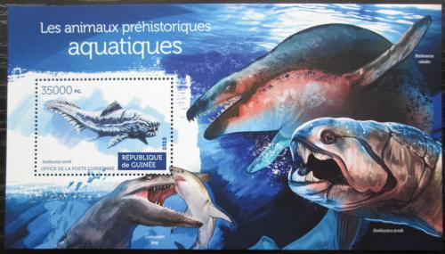 Poštovní známka Guinea 2015 Moøští dinosauøi Mi# Block 2530 Kat 14€