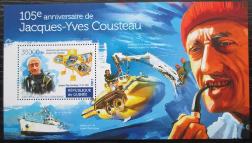 Poštovní známka Guinea 2015 Jacques-Yves Cousteau Mi# Block 2538 Kat 14€