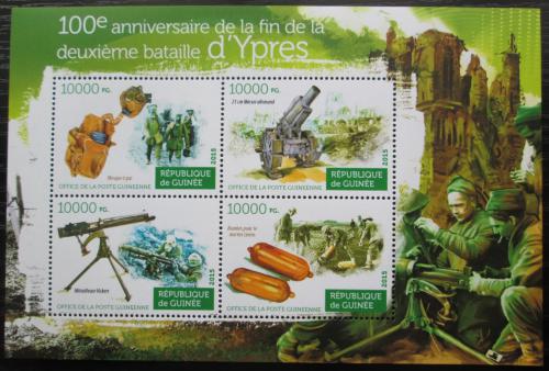 Poštovní známky Guinea 2015 První bitva u Yper Mi# 11213-16 Kat 16€