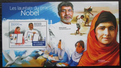 Poštovní známka Guinea 2015 Laureáti Nobelovy ceny Mi# Block 2549 Kat 14€