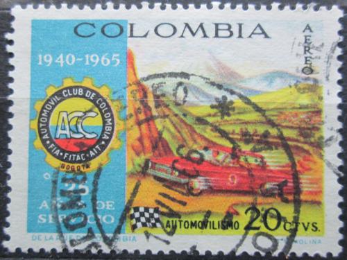 Poštovní známka Kolumbie 1966 Automobilový klub, 25. výroèí Mi# 1068