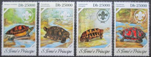 Poštovní známky Svatý Tomáš 2013 Želvy Mi# 2421-24 Kat 10€