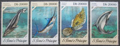 Poštovní známky Svatý Tomáš 2013 Moøská fauna Mi# 5381-84 Kat 8€