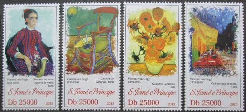 Poštovní známky Svatý Tomáš 2013 Umìní, Vincent van Gogh Mi# 5316-19 Kat 10€