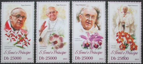 Poštovní známky Svatý Tomáš 2013 Papež František Mi# 5261-64 Kat 10€