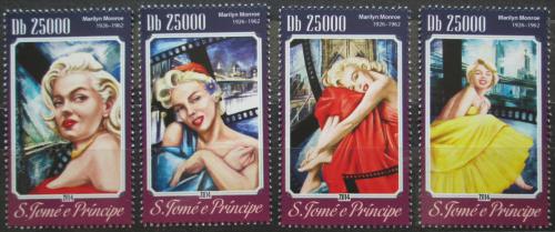 Poštovní známky Svatý Tomáš 2014 Marilyn Monroe Mi# 5950-53 Kat 10€