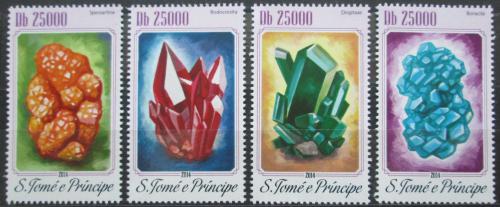 Poštovní známky Svatý Tomáš 2014 Minerály Mi# 5780-83 Kat 10€