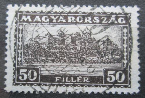 Poštovní známka Maïarsko 1927 Královský hrad v Budapešti Mi# 425