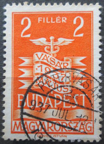 Poštovní známka Maïarsko 1937 Mezinárodní veletrh Mi# 543