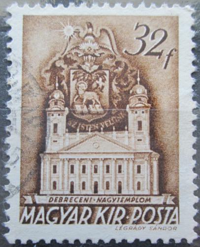 Poštovní známka Maïarsko 1939 Kostel v Debrecínu Mi# 608