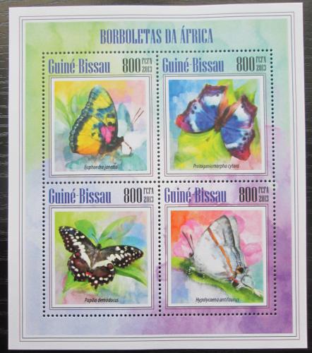 Poštovní známky Guinea-Bissau 2013 Motýli Mi# 6778-81 Kat 12€