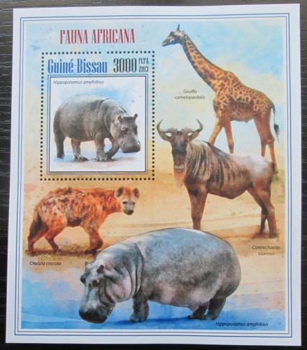 Poštovní známka Guinea-Bissau 2013 Africká fauna Mi# Block 1235 Kat 12€