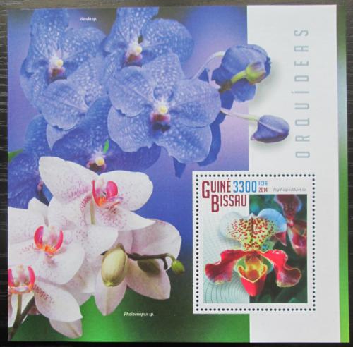 Poštovní známka Guinea-Bissau 2014 Orchideje Mi# Block 1314 Kat 13€