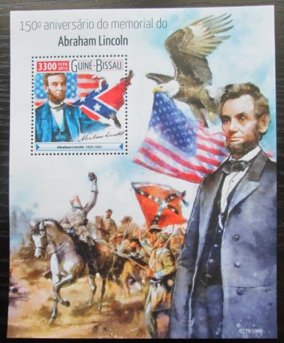 Poštovní známka Guinea-Bissau 2015 Abraham Lincoln Mi# Block 1421 Kat 12.50€