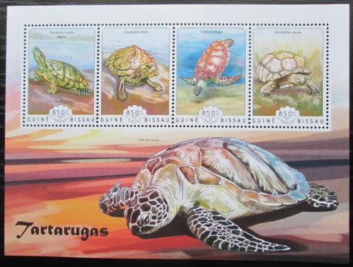 Poštovní známky Guinea-Bissau 2014 Želvy Mi# 7341-44 Kat 14€
