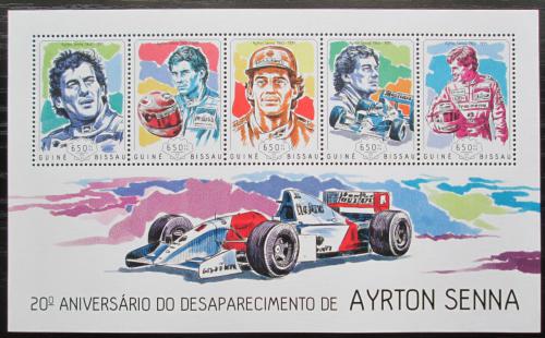 Poštovní známky Guinea-Bissau 2014 Ayrton Senna Mi# 7067-71 Kat 13€