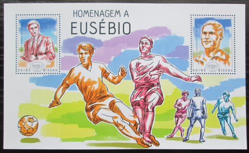 Poštovní známka Guinea-Bissau 2014 Eusebio, fotbal Mi# Block 1241 Kat 9€