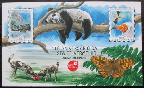 Poštovní známky Guinea-Bissau 2014 Ohrožená fauna Mi# Block 1251 Kat 9€