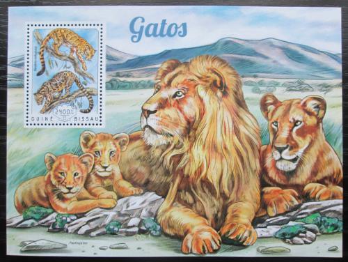 Poštovní známka Guinea-Bissau 2014 Koèkovité šelmy Mi# Block 1298 Kat 9€