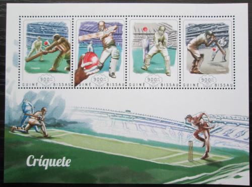 Poštovní známky Guinea-Bissau 2014 Kriket Mi# 7446-49 Kat 14€