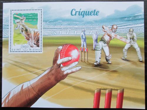 Poštovní známka Guinea-Bissau 2014 Kriket Mi# Block 1301 Kat 11€